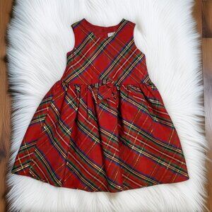 Biscotti Red Plaid Dress Size 4T